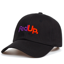 Load image into Gallery viewer, Black Fed Up Cap