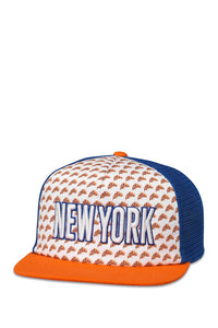 NY Baseball Cap Pizza Pattern (One Size)